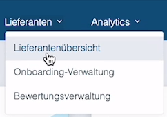 Übersicht über das Lieferantenmanagement – Support Deutsch